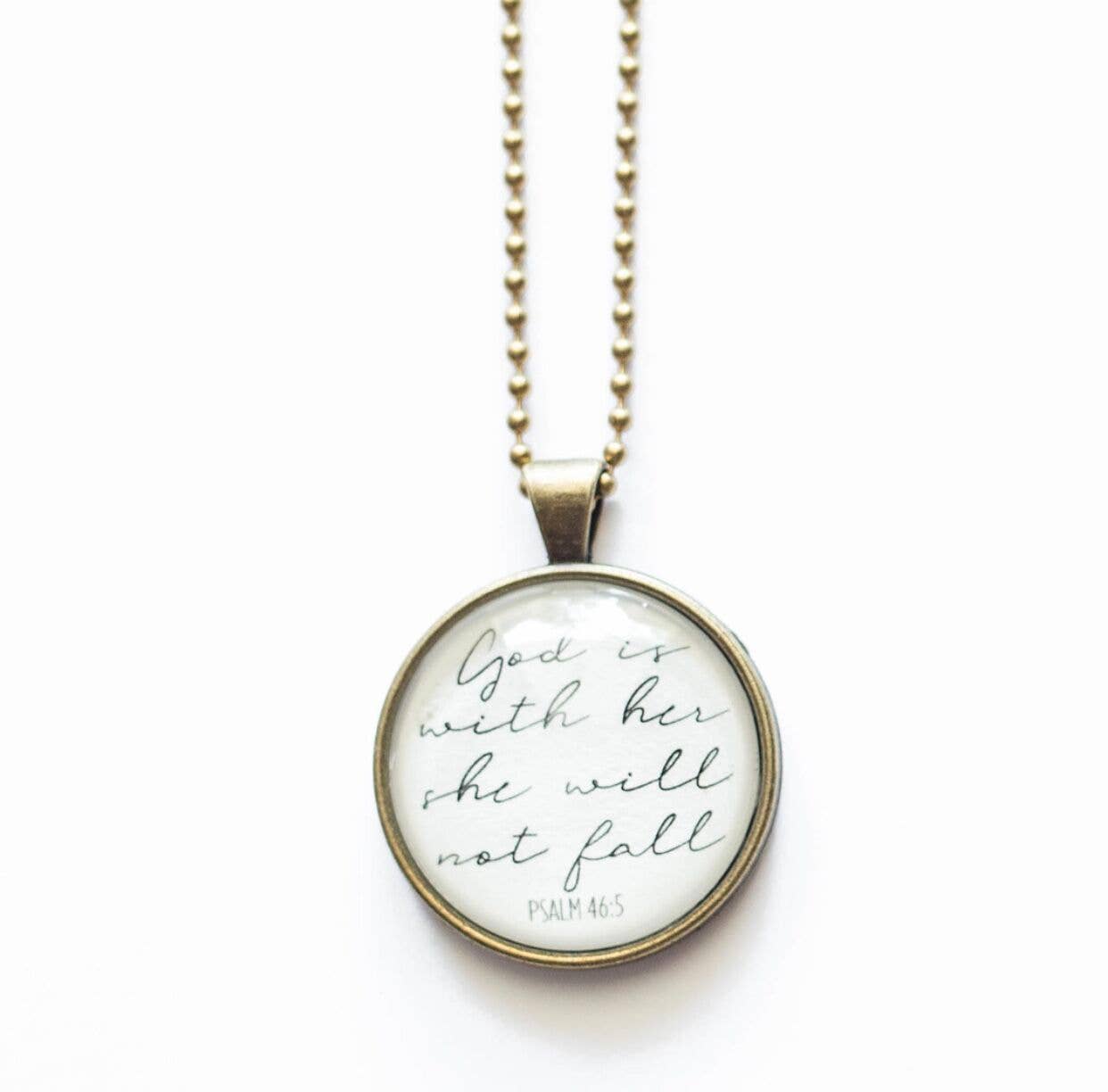 God Is With Her Necklace
