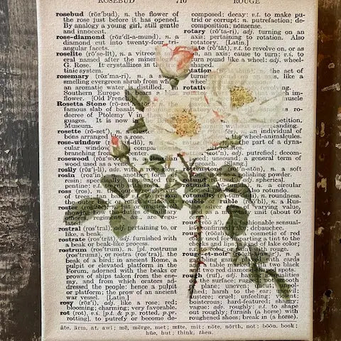 Pre-Order  *Vintage Rose Scripture Art Block 8X10