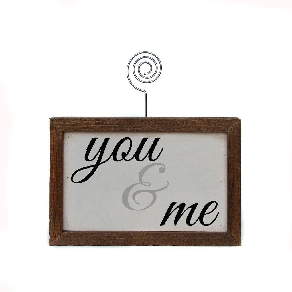 6X4 Tabletop Picture Frame Block - You & Me