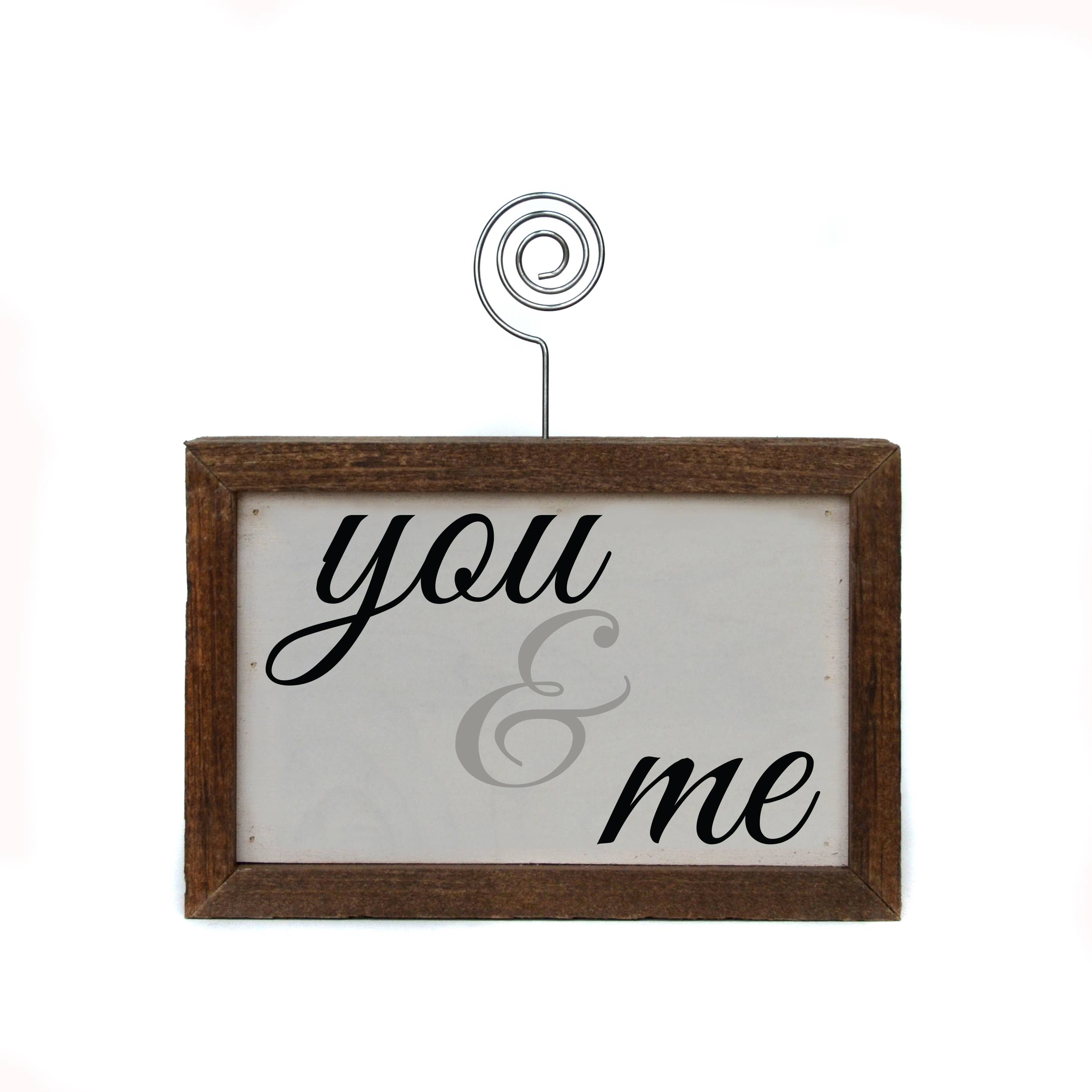 6X4 Tabletop Picture Frame Block - You & Me