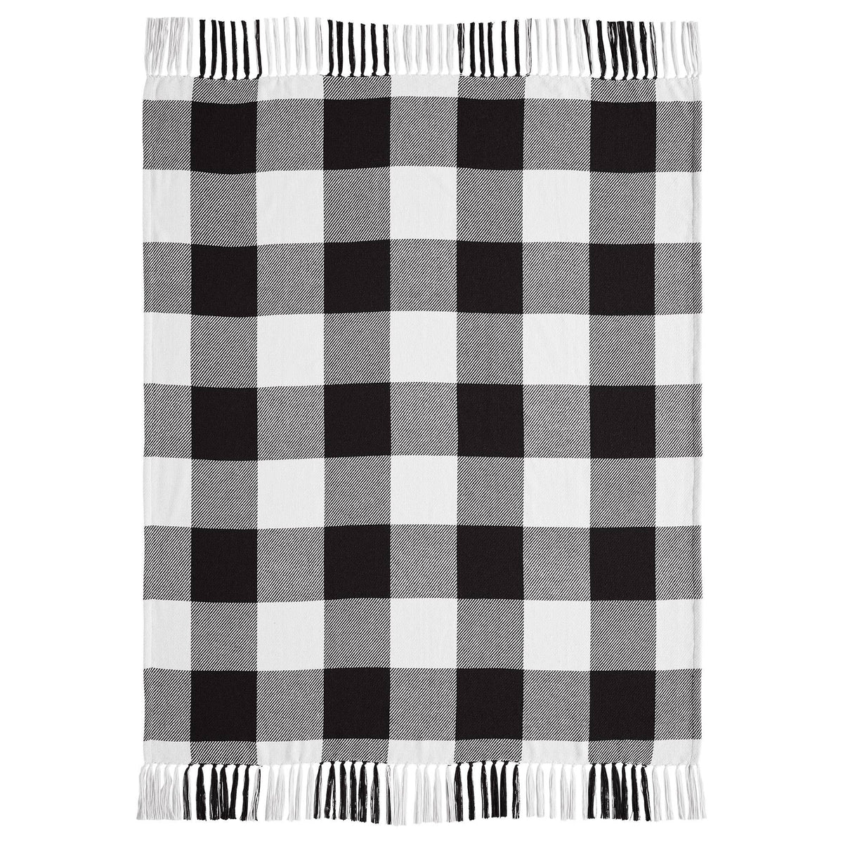 Black Buffalo Check Throw Blanket 50x60 Farmhouse