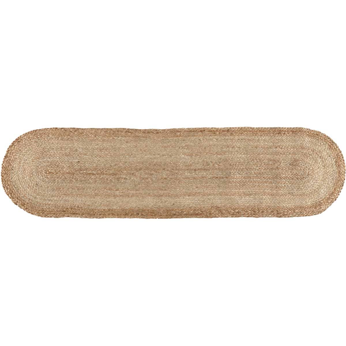 Natural Braided Oval Jute Runner 13x48