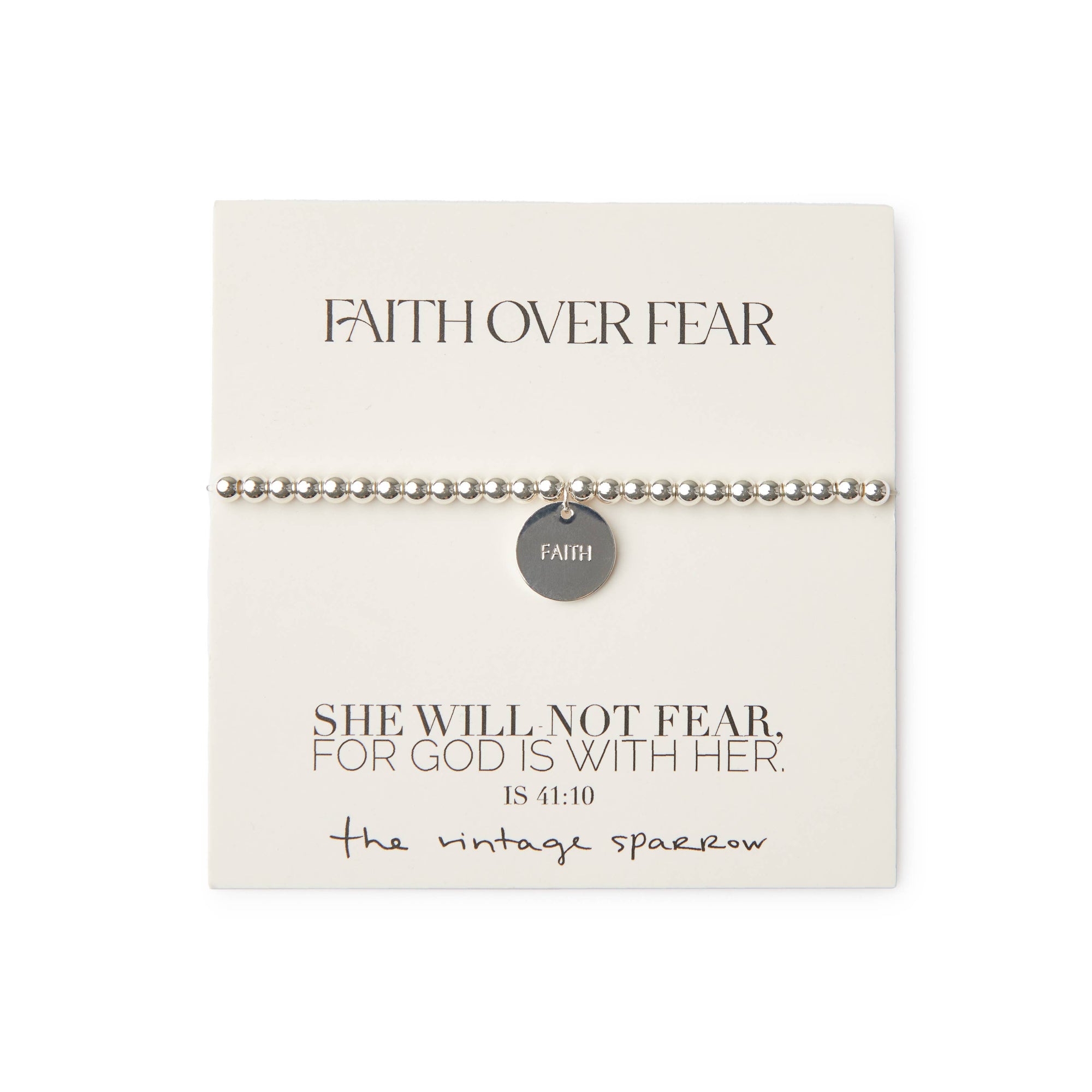 Faith Silver Bracelet