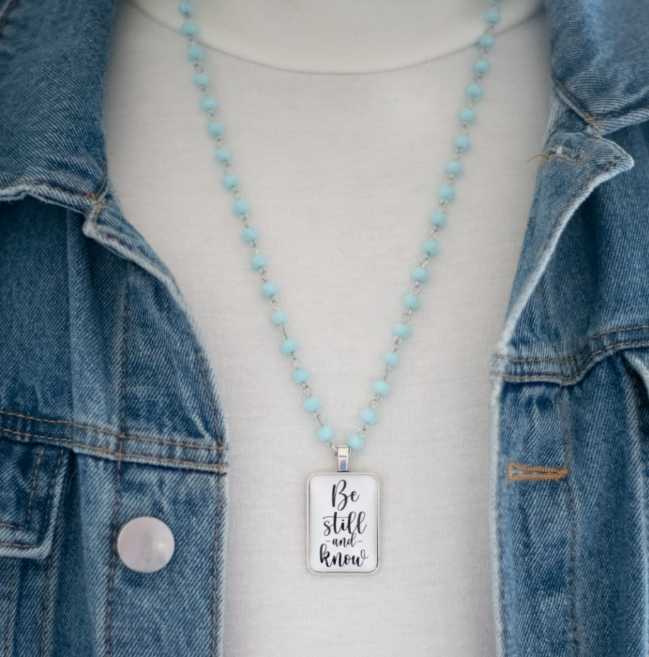 Be Still &amp; Know Beaded Necklace