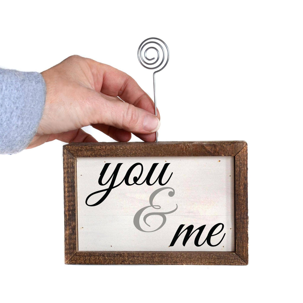 6X4 Tabletop Picture Frame Block - You & Me