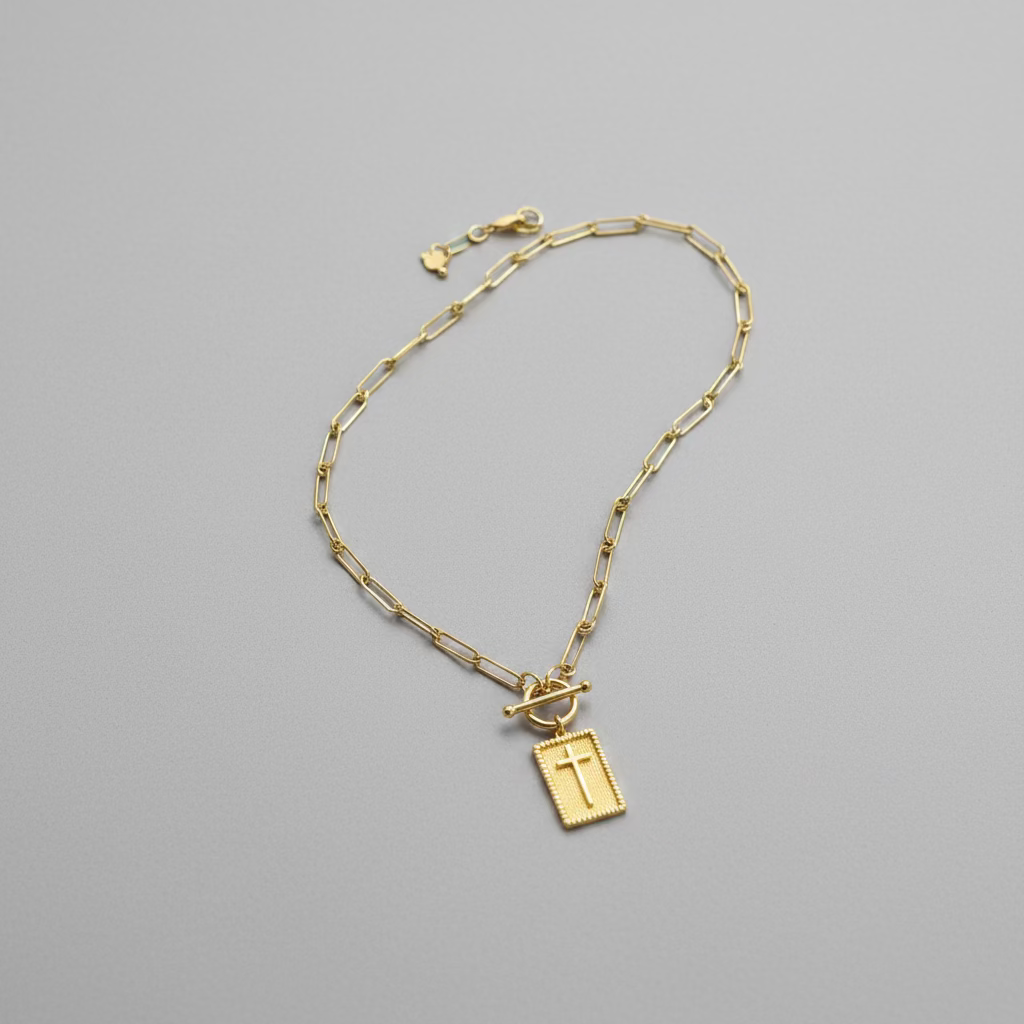 Walk By Faith Gold Necklace