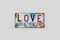 Love Makes All Things Easy Vintage Metal Sign