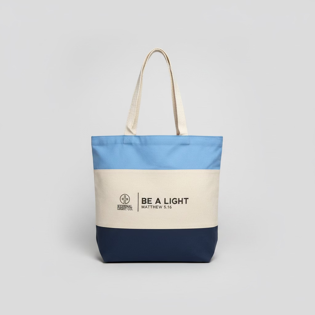 Be A Light Faith Canvas Tote – Matthew 5:16