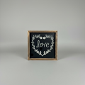 Love Blooms Framed Farmhouse Sign