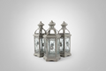 Antique Shabby Chic Lantern Trio Set