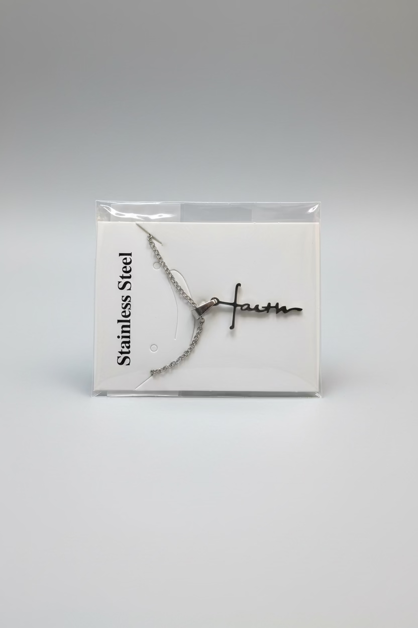 Faith Stainless Steel Necklace