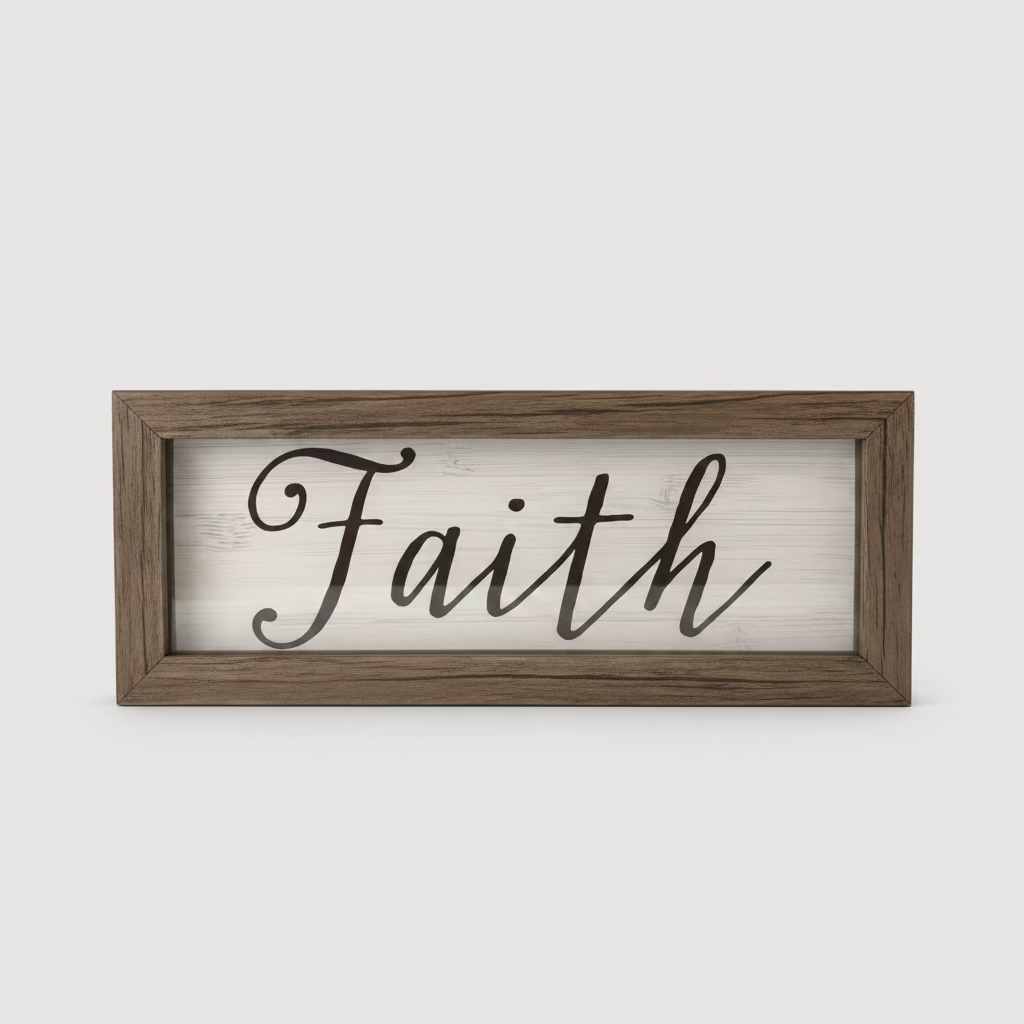 Faith Framed Wood Sign
