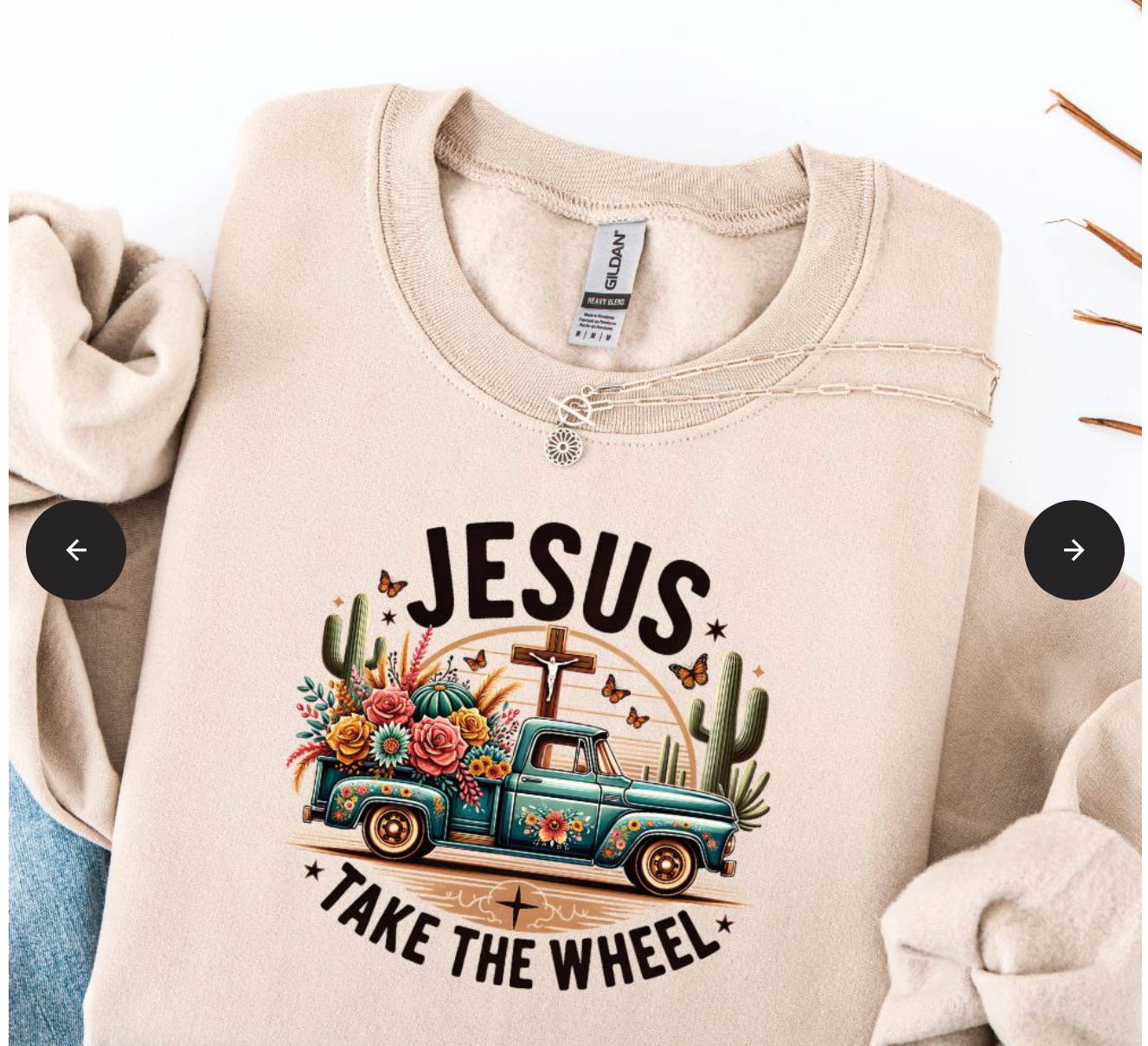 JESUS TAKE THE WHEEL SWEATSHIRT