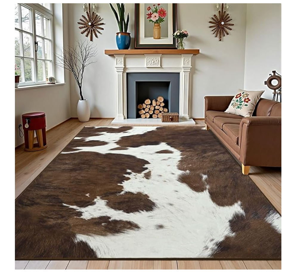 FAUX COWHIDE RUG