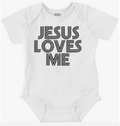 JESUS LOVES ME ONESIE