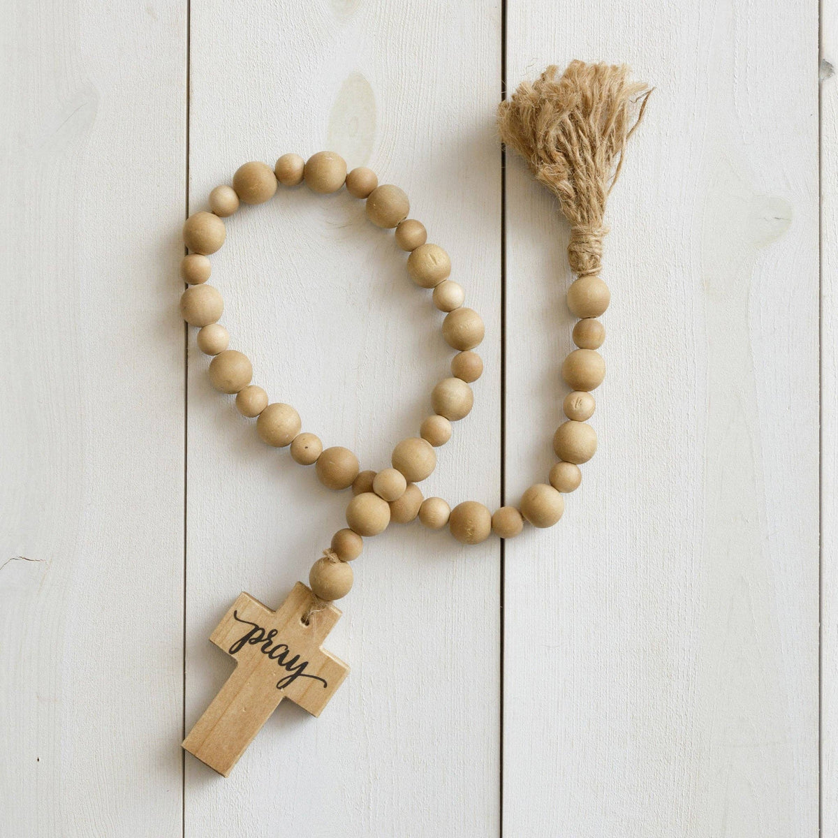Cross Farmhouse Beads (PC) | SALE | Faith, Inspirational