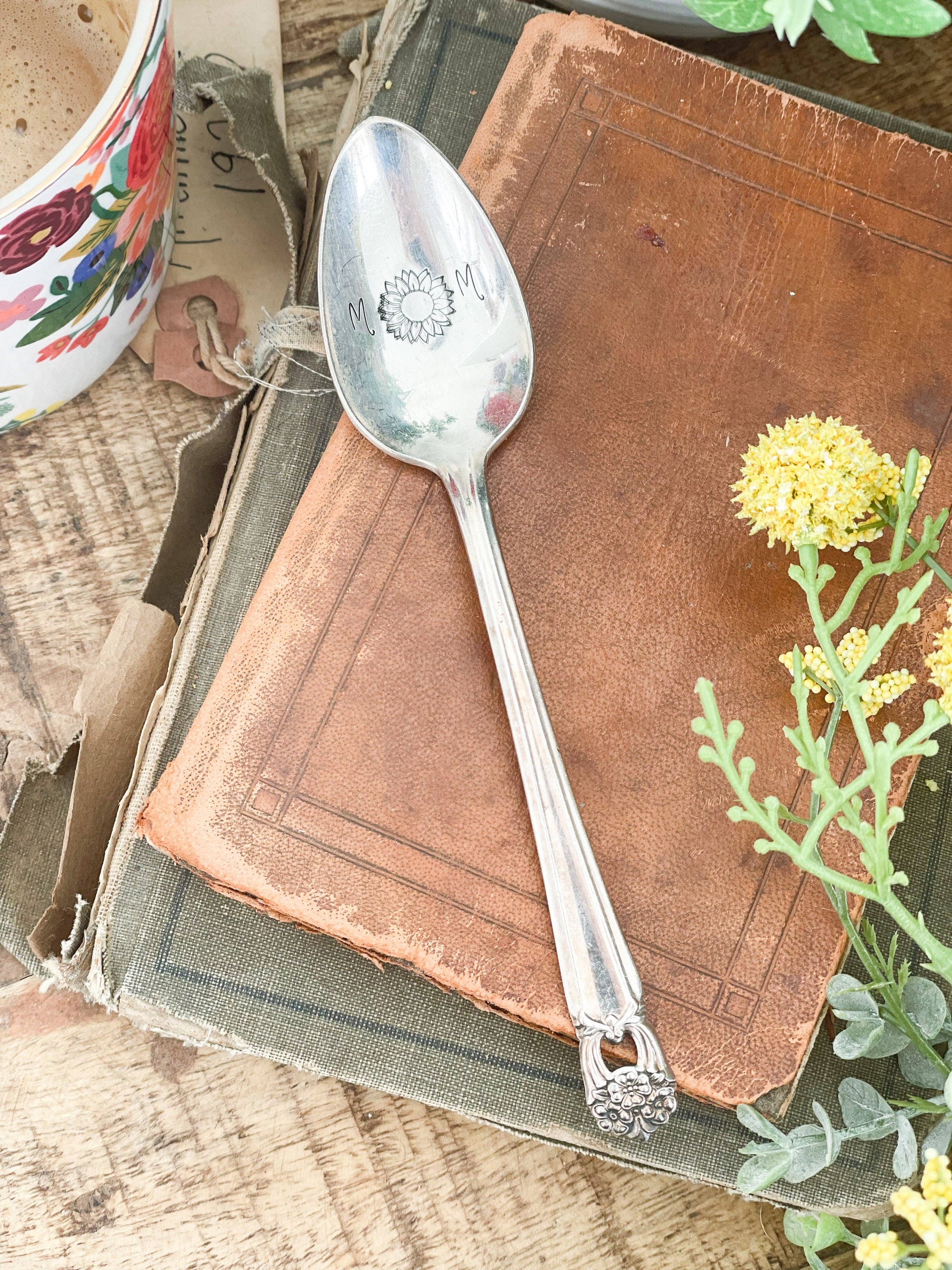 MOM Vintage Stamped Spoon