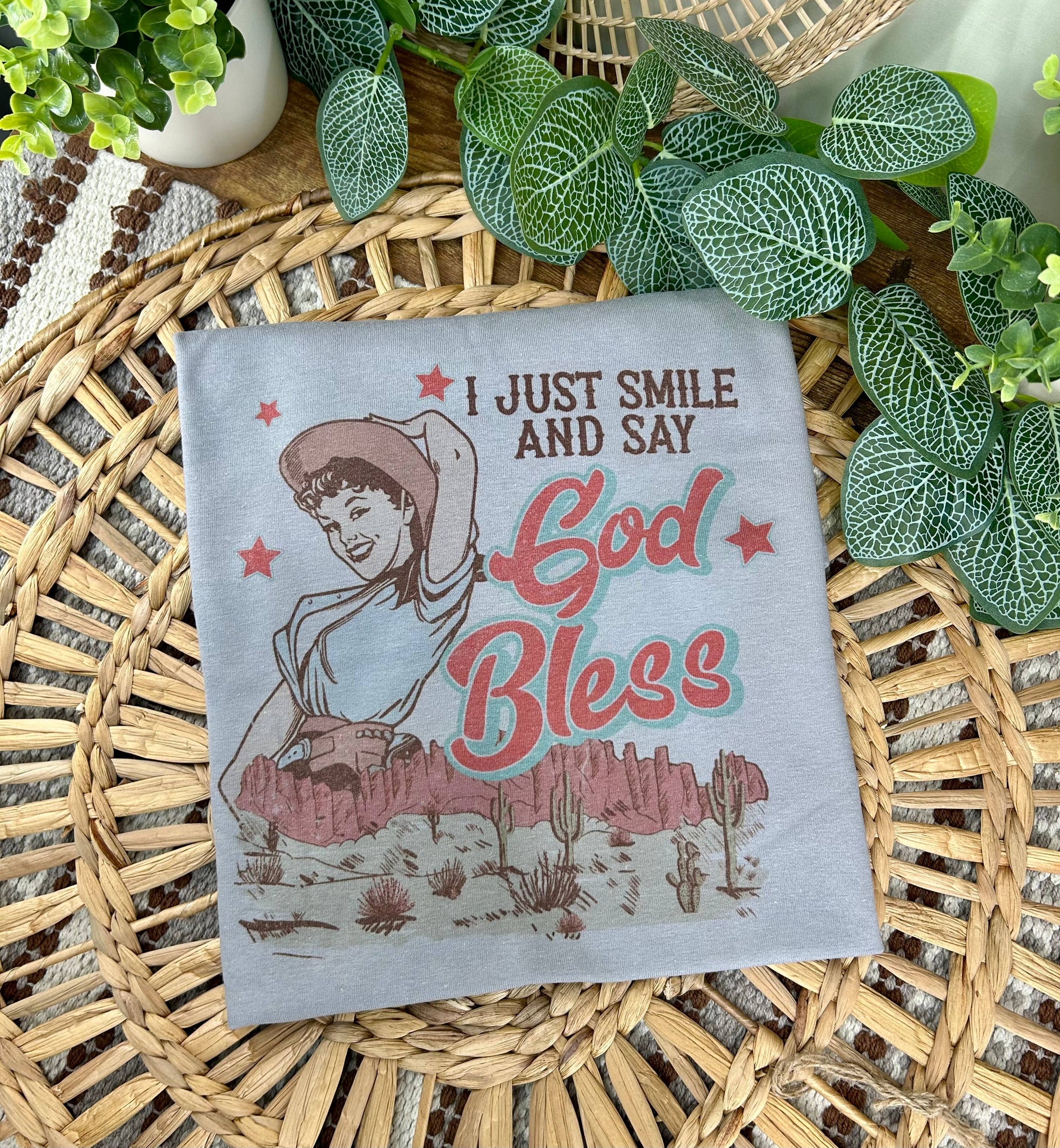 Western God Bless T-shirt